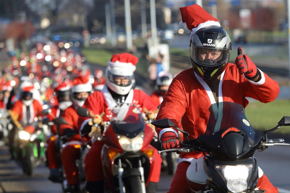 W niedzielę 4 grudnia Mikołaje na Motocyklach przejadą przez Gdańsk