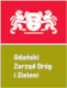 Logo Gdańskiego Zarządu Dróg i Zieleni w orientacji pionowej