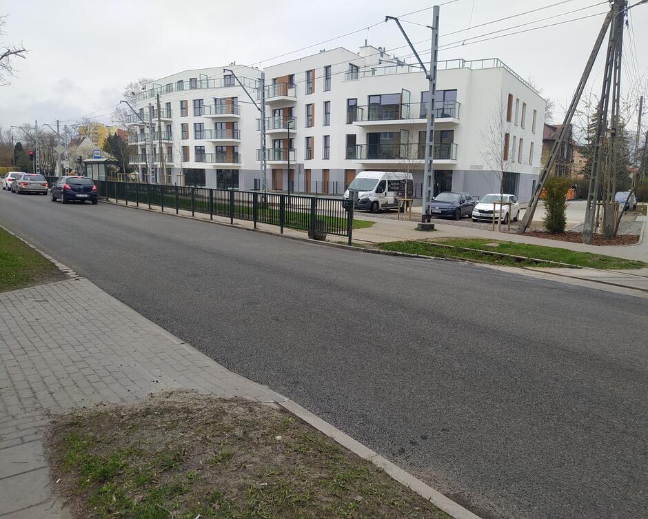 Na zdjęciu widoczna jest ul. Gdańska po przeprowadzonych pracach