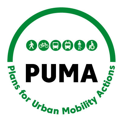 Logo projektu Puma - Plans for Urban Mobility Actions
