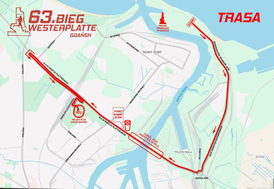 Trasa 63. Biegu Westerplatte jpg
