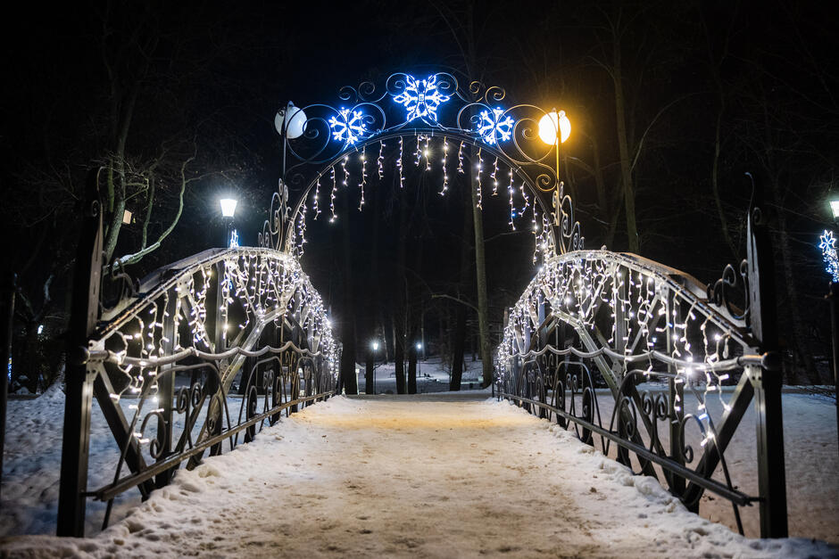 Światełka w Parku Oruńskim