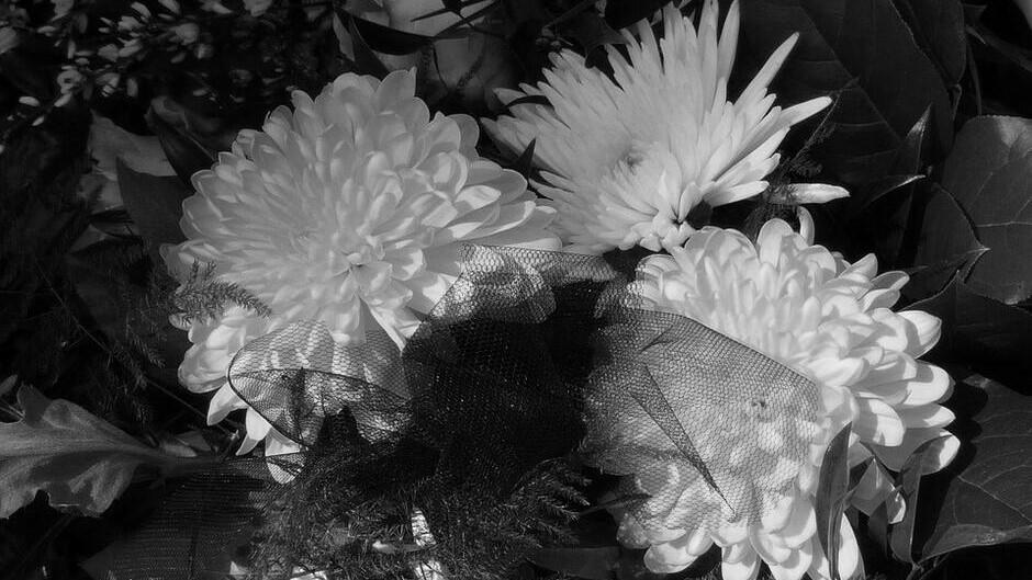 Kwiaty, zdjęcie ilustracyjne do nekrologu