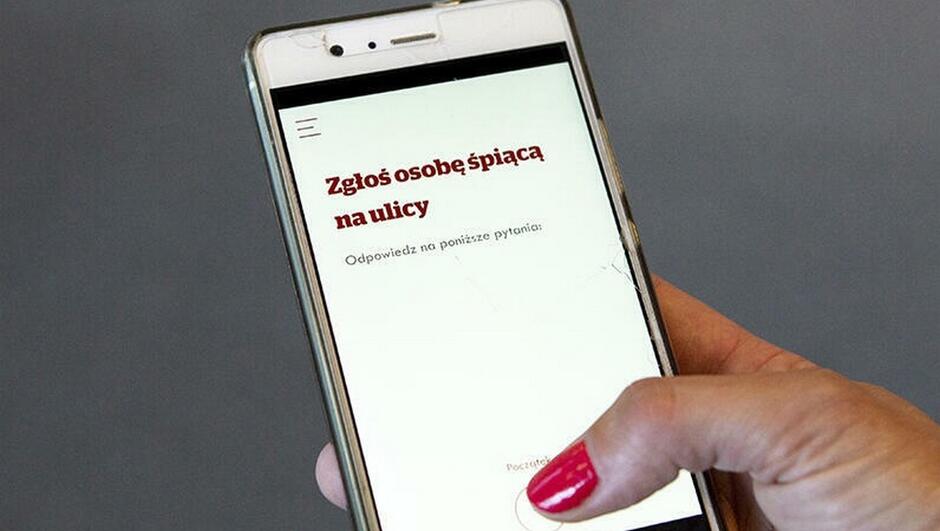 telefon z informacją zgłoś osobę bezdomną