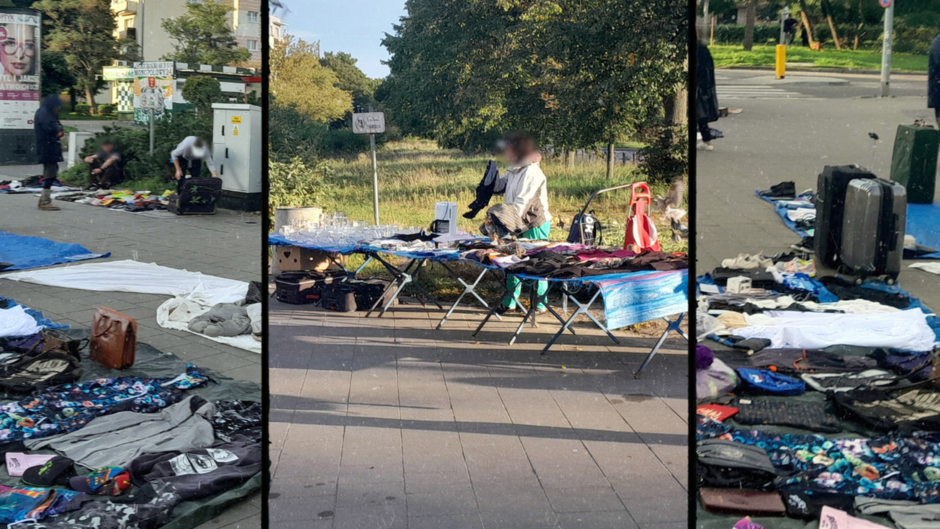 zielony rynek handel chodnik