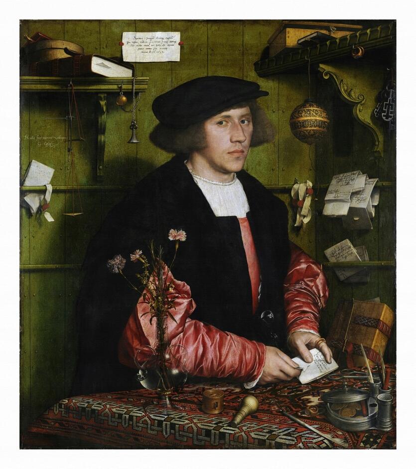 Portret Georga Giese, 1532.Han Holbein Młodszy