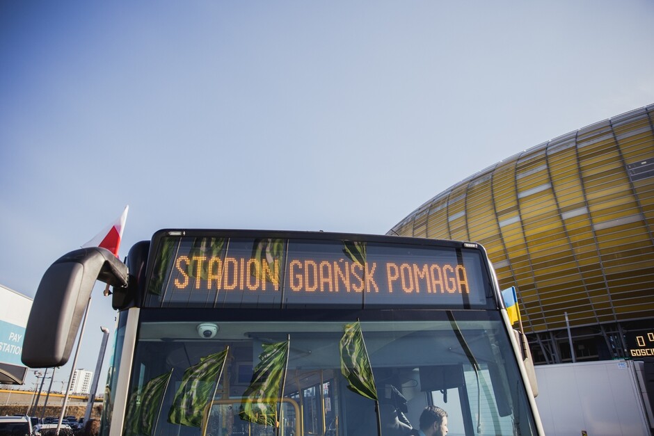 Autobus Stadion Gdańsk Pomaga D. Paszliński