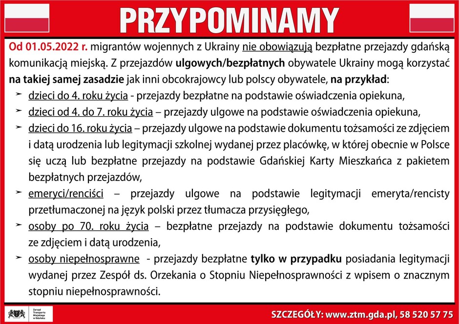 komunikat ogólny - wersja Polska